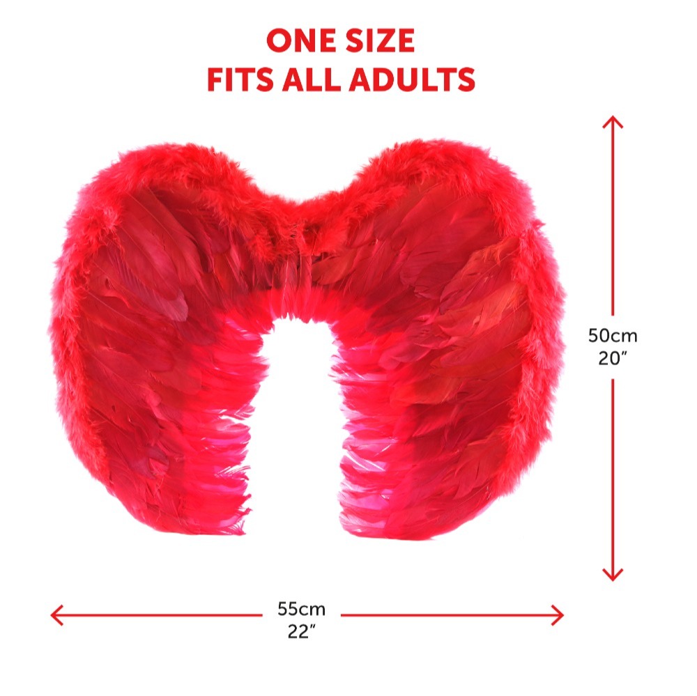 Devil Costume Set | 3 Pcs | Red Horns, Wings & Face Paint