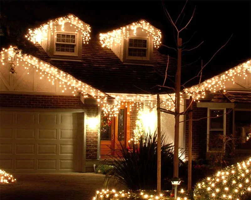 Click to view product details and reviews for 100 Led Outdoor Icicle String Lights Warm White.