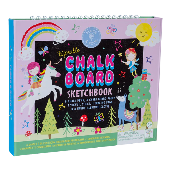 Click to view product details and reviews for Floss Rock Chalk Board Sketchbook Rainbow Fairy.