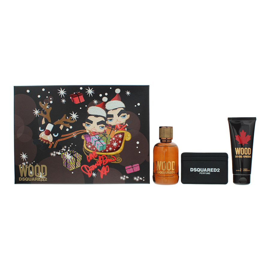 Dsquared2 Wood 3 Piece Eau De Toilette 100ml Gift Set