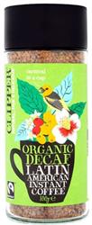 Fairtrade Organic Latin American Decaf Instant Coffee 100g - CLIP109