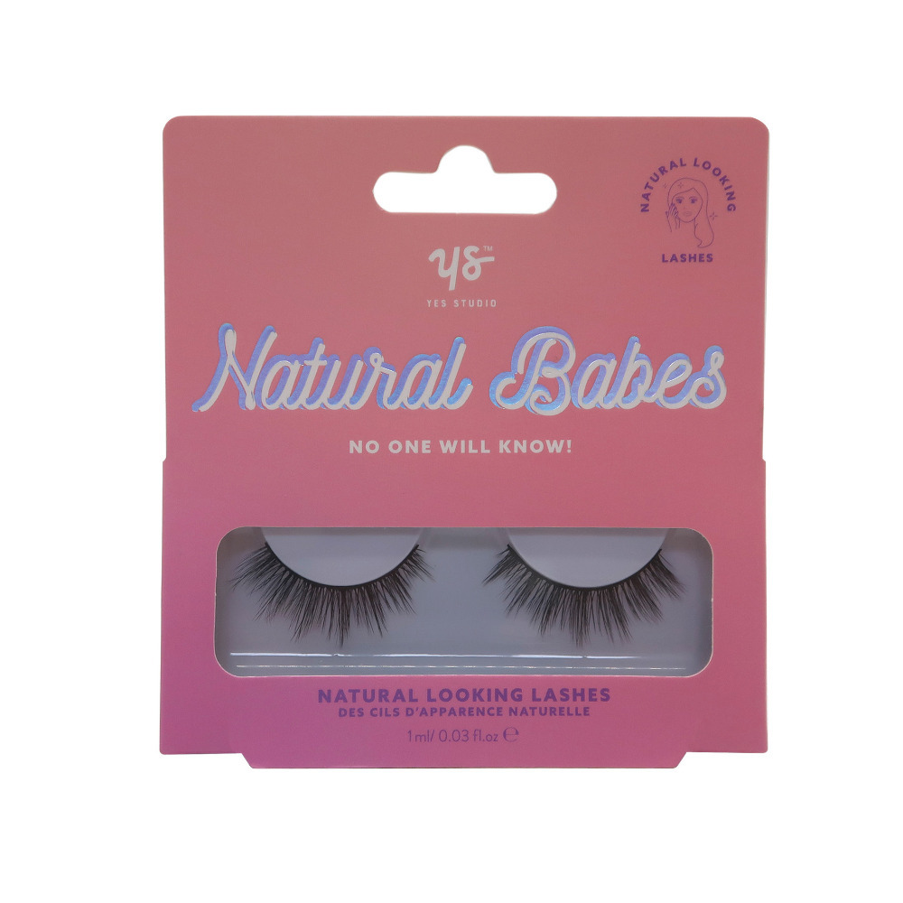 False Lashes Natural Looking Fake Eyelashes Daytime Look With Glue 1 Pair Natural Babes