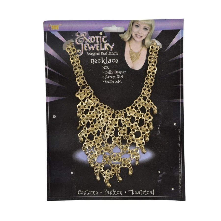 Click to view product details and reviews for Fancy Dress Belly Dancer Gold Necklace Halloween Accessory.