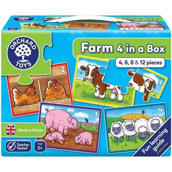 Farm Jigsaw Puzzles - 4 in a bag