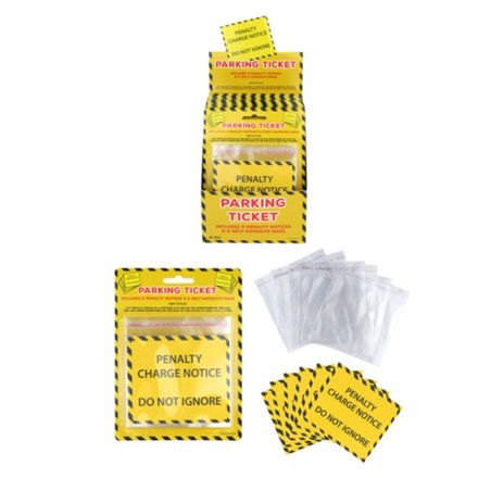 Click to view product details and reviews for 6 Realistic Looking Joke Parking Tickets With Plastic Covers.
