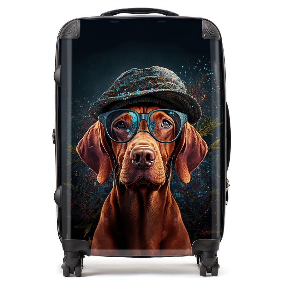 Click to view product details and reviews for Hungarian Vizsla Dog Splashart Suitcase Medium.