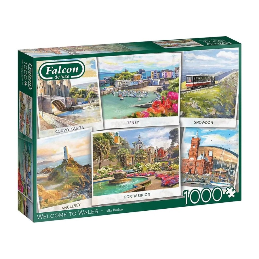 Click to view product details and reviews for Welcome To Wales Scenery Illustrated Jigsaw Puzzle 1000 Pieces.