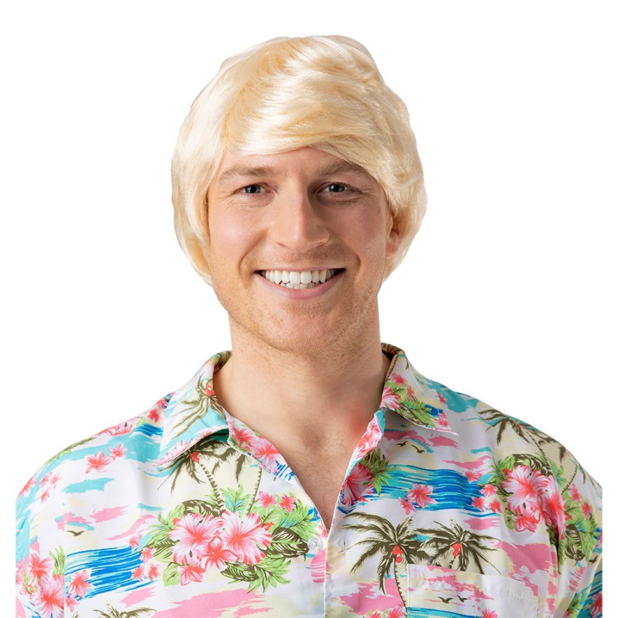 Click to view product details and reviews for Blonde Mens Cool Guy Fancy Dress Costume Wig Blonde Blonde One Size.