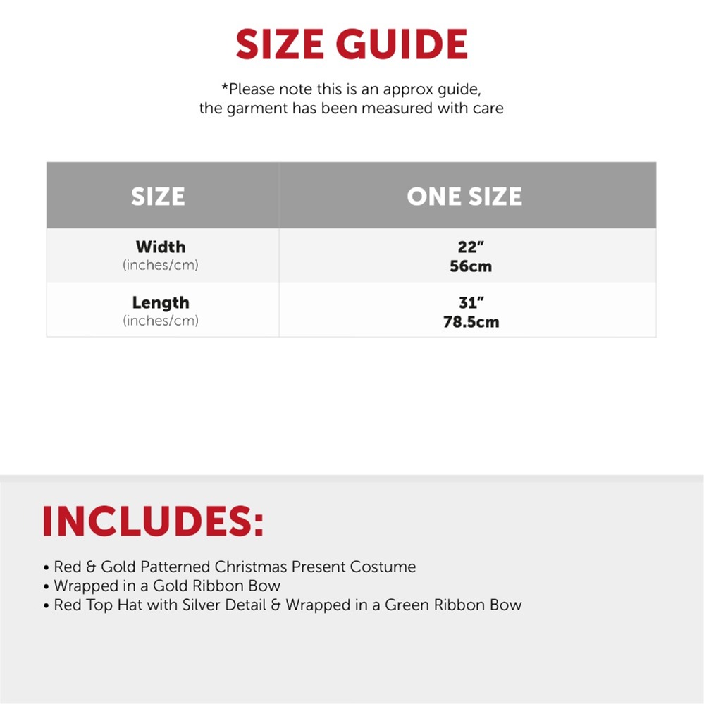 Christmas Present Costume with Hat