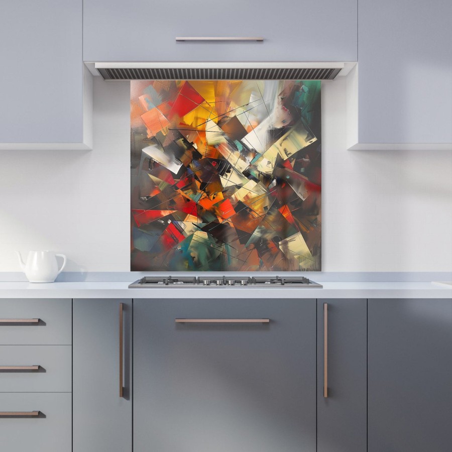 Click to view product details and reviews for Dynamic Chaos Energy Unleashed Kitchen Splashback W600mm X H600mm.