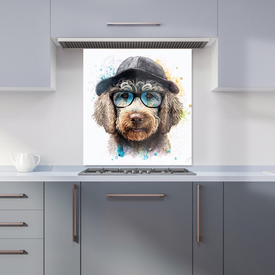 Click to view product details and reviews for Labradoodle Dog Face Splashart Kitchen Splashback W700mm X H750mm.