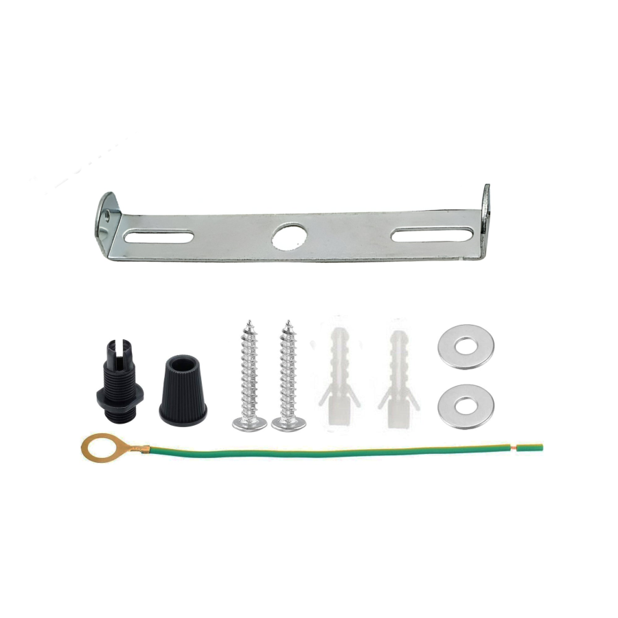 Click to view product details and reviews for 190mm Metal Ceiling Plate Bracket Side Fitting Ceiling Rose Strap Bracket For Light Fixing4121.
