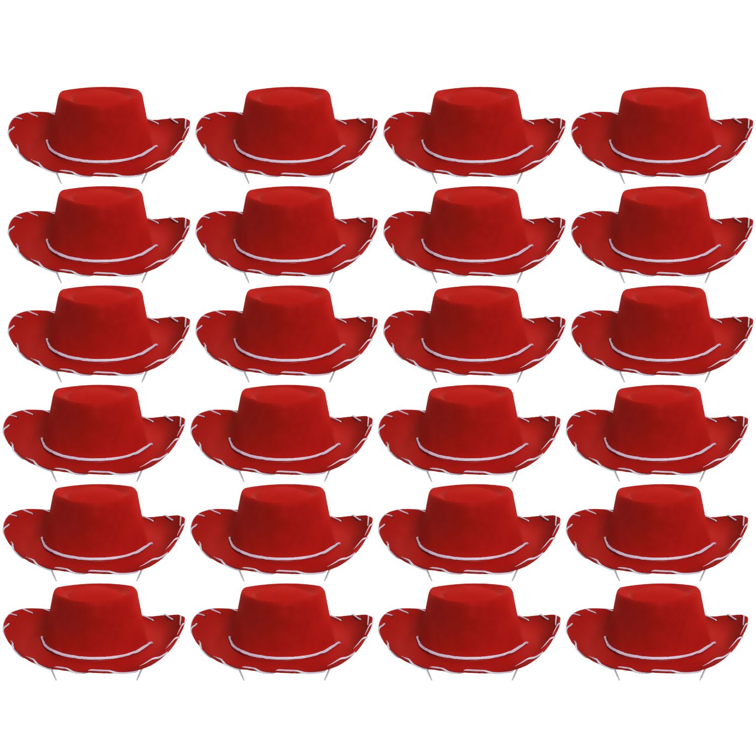 Click to view product details and reviews for Childs Red Cowboy Hat Pack Of 24.