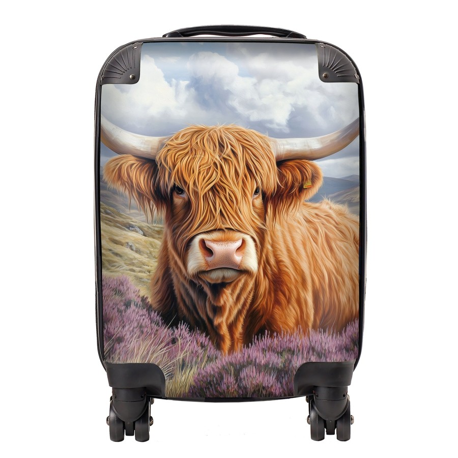 Click to view product details and reviews for A Beautiful Highland Cow Suitcase Mini Cabin.