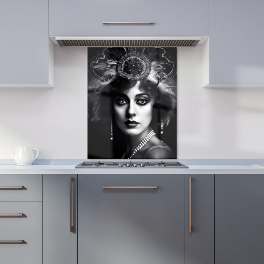 Click to view product details and reviews for Edwardian Showgirl Splashart Kitchen Splashback W600mm X H750mm.