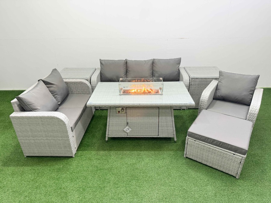 Click to view product details and reviews for Fimous Patio Pe Wicker 7 Seater Outdoor Rattan Furniture Sofa Sets With Firepit Dining Table Reclining Chair Loveseat Sofa 3 Seater Sofa Big Footstool. Click to view product details and reviews for Fimous Patio Pe Wicker 7 Seater Outdoor Rattan Furniture Sofa Sets With Firepit Dining Table Reclining Chair Loveseat Sofa 3 Seater Sofa Big Footstool.