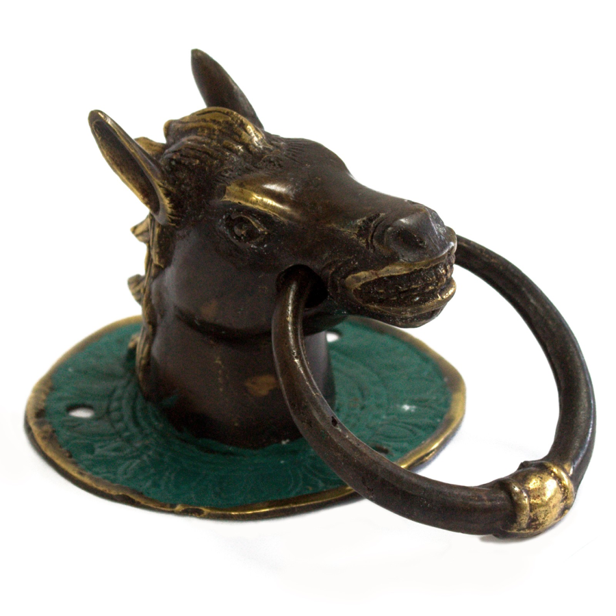 Click to view product details and reviews for Brass Door Knocker Horses Head.