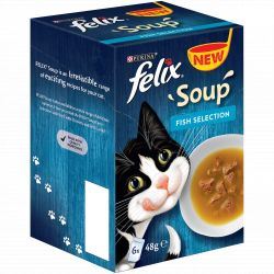 Felix Soup Fish Selection 6 pack - 48g - 590716