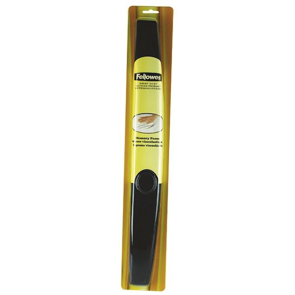 Fellowes Memory Foam Wrist Rest Blk - BB50337
