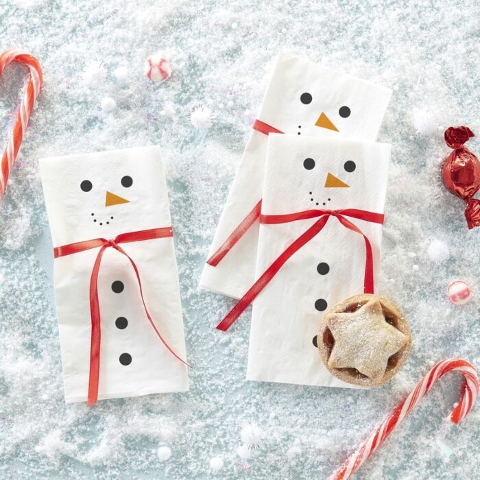 Click to view product details and reviews for Festive Fun Snowman Napkins Pack Of 16.