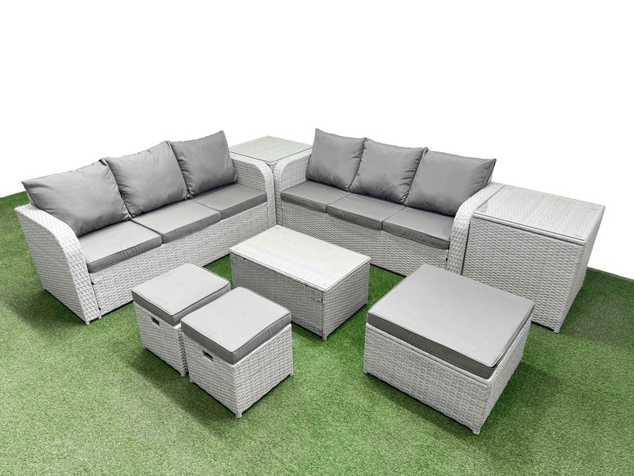 Click to view product details and reviews for Fimous Outdoor Garden Furniture Sets 9 Seater Wicker Rattan Furniture Sofa Sets With Rectangular Coffee Table High Back Lounge Sofa 3 Stools 2 Side Ta. Click to view product details and reviews for Fimous Outdoor Garden Furniture Sets 9 Seater Wicker Rattan Furniture Sofa Sets With Rectangular Coffee Table High Back Lounge Sofa 3 Stools 2 Side Ta.