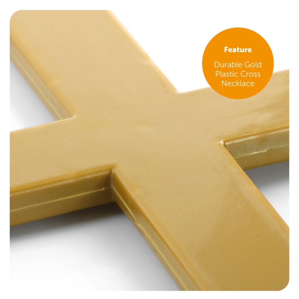 Adults Nun Zombie Costume with Bloody Tights & Cross Necklace