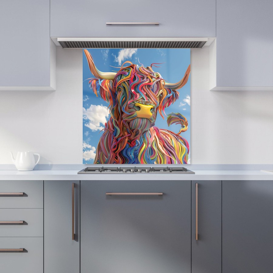 Click to view product details and reviews for Twisted Colors Of The Bull Kitchen Splashback W700mm X H750mm.