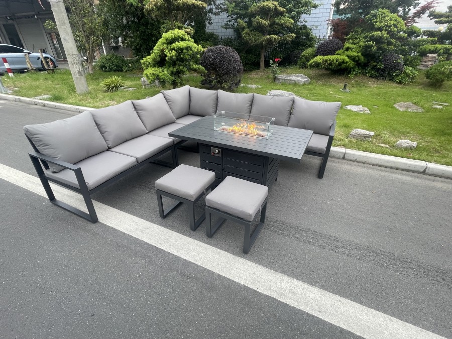 Click to view product details and reviews for Fimous Aluminum Outdoor Garden Furniture Corner Sofa Gas Fire Pit Dining Table Sets 2 Pc Stools Gas Heater Burner Dark Grey 9 Seater. Click to view product details and reviews for Fimous Aluminum Outdoor Garden Furniture Corner Sofa Gas Fire Pit Dining Table Sets 2 Pc Stools Gas Heater Burner Dark Grey 9 Seater.