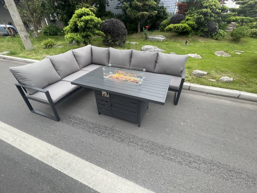 Click to view product details and reviews for Fimous Aluminum Outdoor Garden Furniture Corner Sofa Gas Fire Pit Dining Table Sets Gas Heater Burner Dark Grey 6 Seater. Click to view product details and reviews for Fimous Aluminum Outdoor Garden Furniture Corner Sofa Gas Fire Pit Dining Table Sets Gas Heater Burner Dark Grey 6 Seater.
