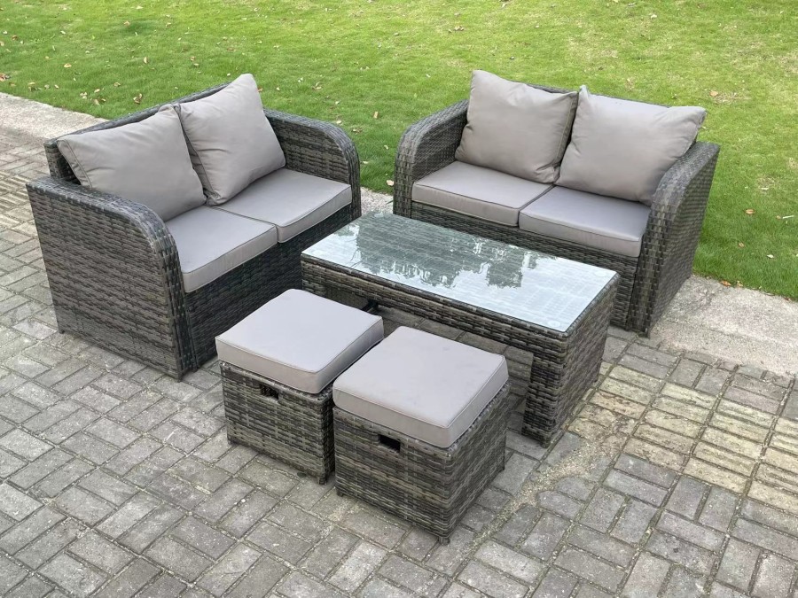 Click to view product details and reviews for Fimous Dark Grey Pe Wicker Rattan Garden Furniture Set Love Sofa 2 Seater Sofa Set Outdoor Rectangular Coffee Table 6 Seater. Click to view product details and reviews for Fimous Dark Grey Pe Wicker Rattan Garden Furniture Set Love Sofa 2 Seater Sofa Set Outdoor Rectangular Coffee Table 6 Seater.