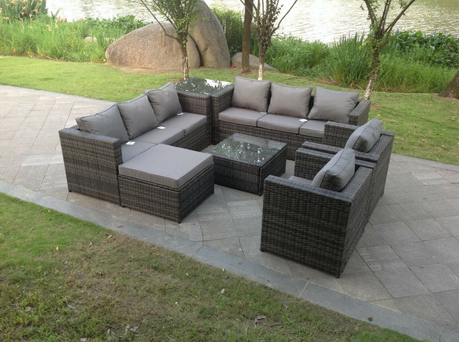 Click to view product details and reviews for Fimous Indoor Outdoor Rattn Garden Furniture Sofa Set Table Chair Footstool Dark Grey Mixed. Click to view product details and reviews for Fimous Indoor Outdoor Rattn Garden Furniture Sofa Set Table Chair Footstool Dark Grey Mixed.