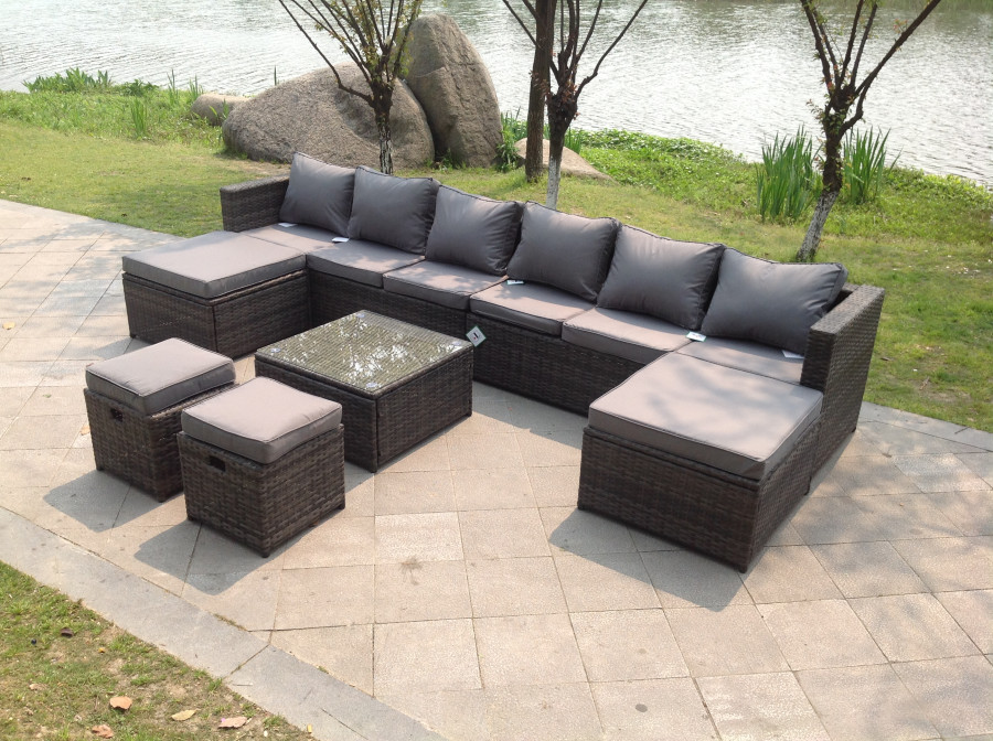 Click to view product details and reviews for Fimous Lounge Couch Rattan Corner Sofa Set Coffee Table Stools Garden Furniture Outdoor. Click to view product details and reviews for Fimous Lounge Couch Rattan Corner Sofa Set Coffee Table Stools Garden Furniture Outdoor.