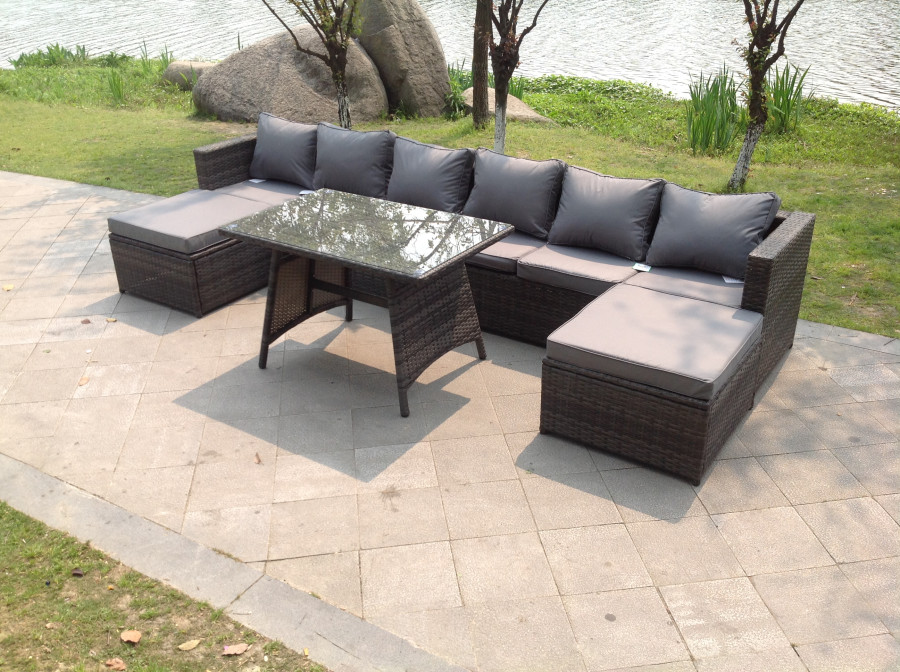 Click to view product details and reviews for Fimous Lounge Rattan Garden Furniture Sets Dining Table And 2 Pc Big Footstools. Click to view product details and reviews for Fimous Lounge Rattan Garden Furniture Sets Dining Table And 2 Pc Big Footstools.
