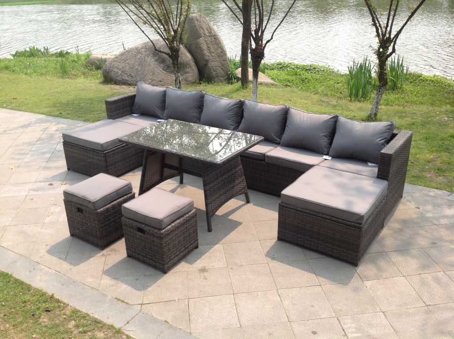 Click to view product details and reviews for Fimous Lounge Rattan Garden Furniture Sets Dining Table Big Footstools And Small Stools. Click to view product details and reviews for Fimous Lounge Rattan Garden Furniture Sets Dining Table Big Footstools And Small Stools.