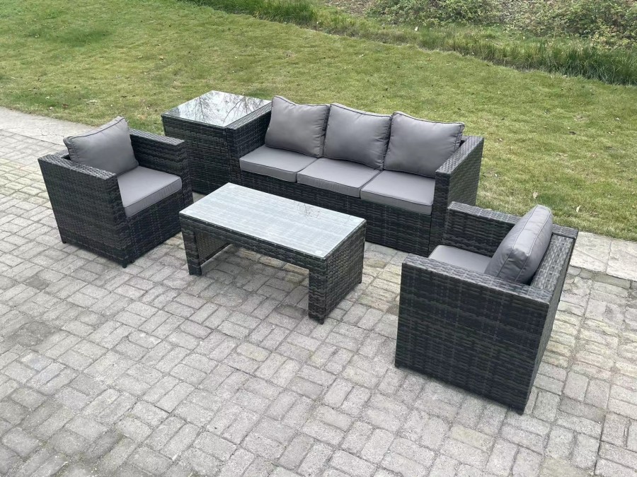 Click to view product details and reviews for Fimous Lounge Rattan Sofa Set Outdoor Garden Furniture Oblong Rectangular Coffee Table With 2 Chairs Side Table. Click to view product details and reviews for Fimous Lounge Rattan Sofa Set Outdoor Garden Furniture Oblong Rectangular Coffee Table With 2 Chairs Side Table.