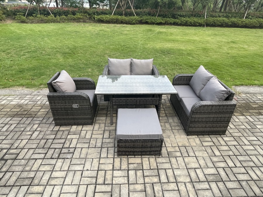 Click to view product details and reviews for Fimous Lounge Rattan Sofa Set Outdoor Garden Furniture Oblong Rectangular Dining Table With Chairs Big Footstool Dark Grey Mixed. Click to view product details and reviews for Fimous Lounge Rattan Sofa Set Outdoor Garden Furniture Oblong Rectangular Dining Table With Chairs Big Footstool Dark Grey Mixed.