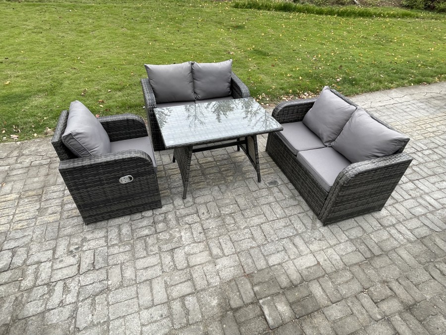 Click to view product details and reviews for Fimous Outdoor Garden Dining Sets Rattan Furniture With Dining Table Armchairs Love Sofa Dark Grey Mixed. Click to view product details and reviews for Fimous Outdoor Garden Dining Sets Rattan Furniture With Dining Table Armchairs Love Sofa Dark Grey Mixed.