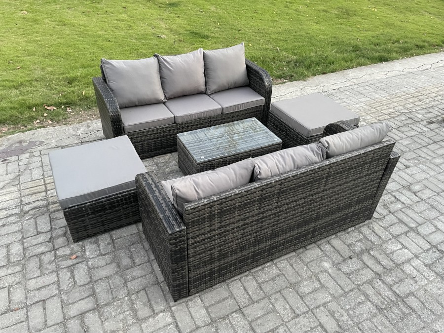 Click to view product details and reviews for Fimous Outdoor Garden Furniture Sets 8 Seater Wicker Rattan Furniture Sofa Sets With Rectangular Coffee Table 3 Seater Sofa 2 Big Footstool Dark Grey. Click to view product details and reviews for Fimous Outdoor Garden Furniture Sets 8 Seater Wicker Rattan Furniture Sofa Sets With Rectangular Coffee Table 3 Seater Sofa 2 Big Footstool Dark Grey.