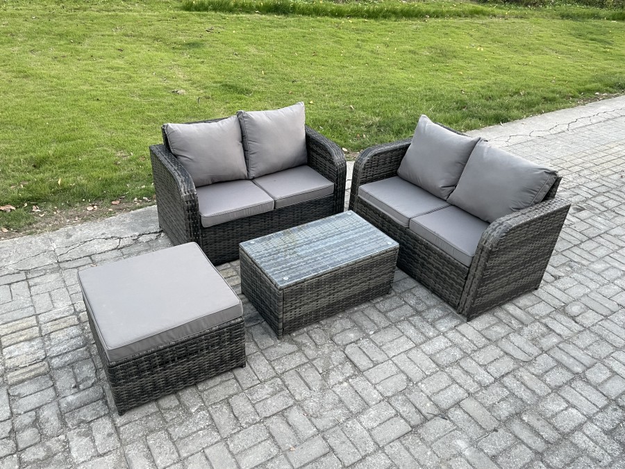 Click to view product details and reviews for Fimous Outdoor Lounge Sofa Set Rattan Garden Furniture Set With Rectangular Coffee Table Big Footstool Dark Grey Mixed. Click to view product details and reviews for Fimous Outdoor Lounge Sofa Set Rattan Garden Furniture Set With Rectangular Coffee Table Big Footstool Dark Grey Mixed.