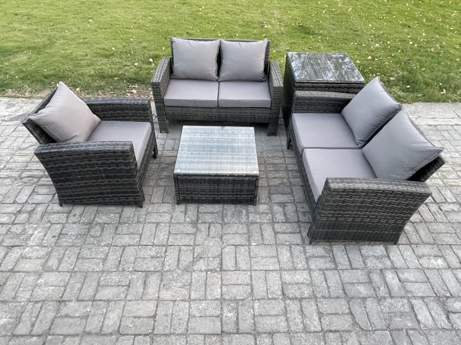 Click to view product details and reviews for Fimous Outdoor Rattan Garden Furniture Set Conservatory Patio Sofa Coffee Table Set With Chair Side Table Dark Grey Mixed. Click to view product details and reviews for Fimous Outdoor Rattan Garden Furniture Set Conservatory Patio Sofa Coffee Table Set With Chair Side Table Dark Grey Mixed.