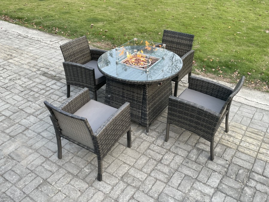Click to view product details and reviews for Fimous Outdoor Rattan Garden Furniture Set Gas Fire Pit Round Table Sets Gas Heater With 4 Seater Dining Cahirs Dark Grey Mixed. Click to view product details and reviews for Fimous Outdoor Rattan Garden Furniture Set Gas Fire Pit Round Table Sets Gas Heater With 4 Seater Dining Cahirs Dark Grey Mixed.