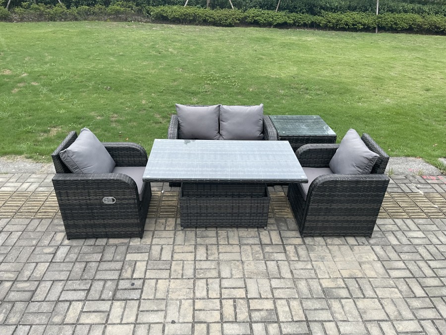 Click to view product details and reviews for Fimous Outdoor Rattan Garden Furniture Set Height Adjustable Rising Lifting Dining Table Love Sofa With Side Table Chair. Click to view product details and reviews for Fimous Outdoor Rattan Garden Furniture Set Height Adjustable Rising Lifting Dining Table Love Sofa With Side Table Chair.