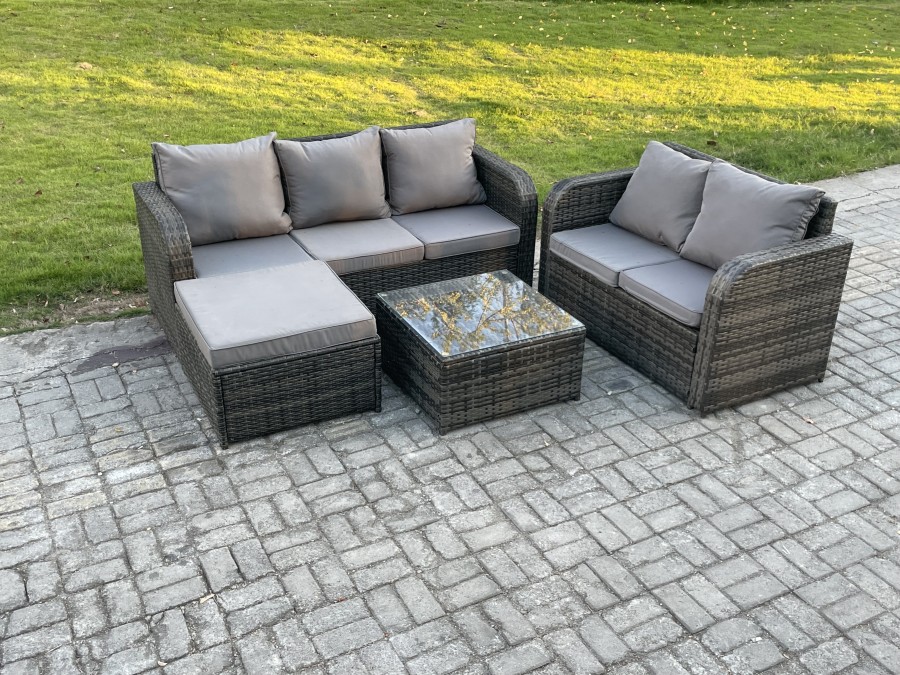 Click to view product details and reviews for Fimous Pe Rattan Garden Furniture Sets 6 Seater Outdoor Lounge Sofa Set Square Coffee Table Big Footstool. Click to view product details and reviews for Fimous Pe Rattan Garden Furniture Sets 6 Seater Outdoor Lounge Sofa Set Square Coffee Table Big Footstool.