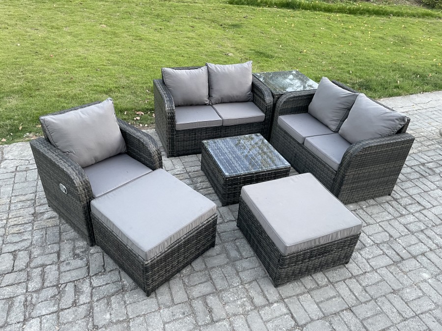Click to view product details and reviews for Fimous Pe Rattan Garden Furniture Sets Outdoor Love Sofa Chair Set Square Coffee Table Side Table 2 Big Footstool. Click to view product details and reviews for Fimous Pe Rattan Garden Furniture Sets Outdoor Love Sofa Chair Set Square Coffee Table Side Table 2 Big Footstool.