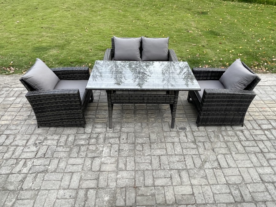 Click to view product details and reviews for Fimous Pe Wicker Outdoor Garden Furniture Set Patio Furniture Rattan Rectangular Dining Table Lounge Sofa Dark Grey Mixed. Click to view product details and reviews for Fimous Pe Wicker Outdoor Garden Furniture Set Patio Furniture Rattan Rectangular Dining Table Lounge Sofa Dark Grey Mixed.