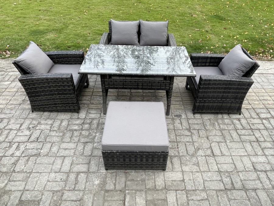 Click to view product details and reviews for Fimous Pe Wicker Outdoor Garden Furniture Set Patio Furniture Rattan Rectangular Dining Table Lounge Sofa With Big Footstool. Click to view product details and reviews for Fimous Pe Wicker Outdoor Garden Furniture Set Patio Furniture Rattan Rectangular Dining Table Lounge Sofa With Big Footstool.