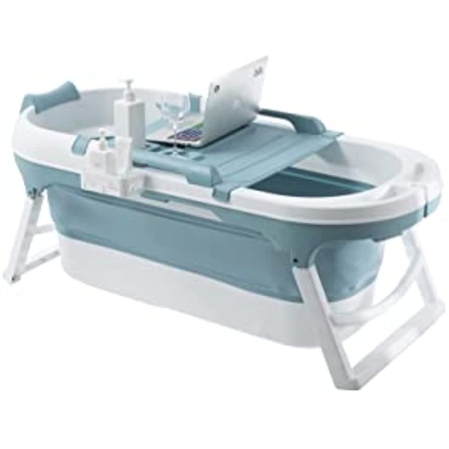 Fimous Portable Foldable Bathtub Adults Free Standing Soaking Bath Tub for Bathroom Spa