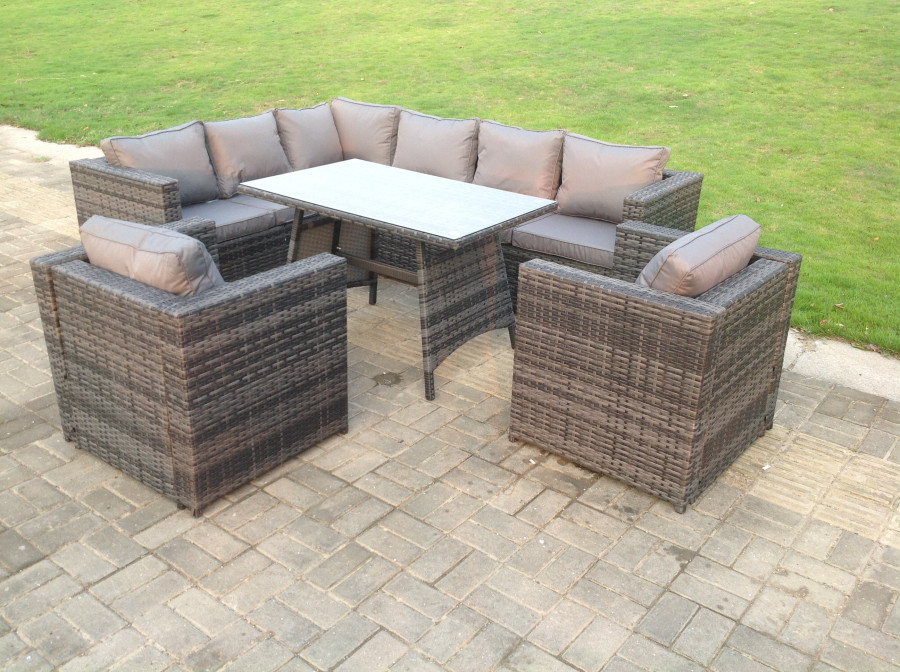 Click to view product details and reviews for Fimous Rattan Corner Sofa Set Garden Furniture With 2 Chairs And Dining Table Left Hand. Click to view product details and reviews for Fimous Rattan Corner Sofa Set Garden Furniture With 2 Chairs And Dining Table Left Hand.