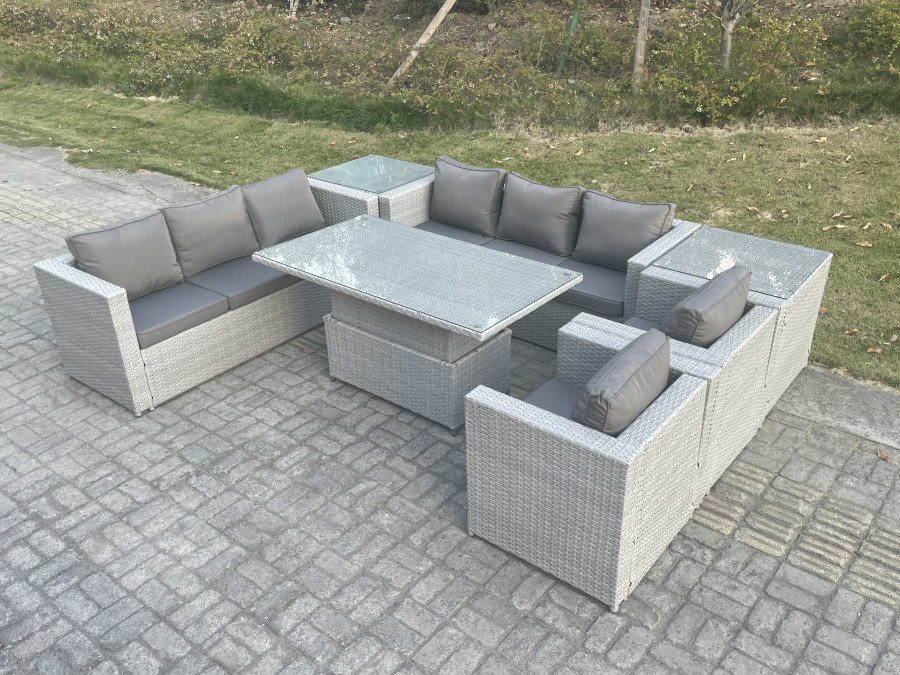 Click to view product details and reviews for Fimous Rattan Garden Funiture Set Adjustable Rising Lifting Table Sofa Dining Set Lounge Sofa 2 Arm Chair 2 Side Table. Click to view product details and reviews for Fimous Rattan Garden Funiture Set Adjustable Rising Lifting Table Sofa Dining Set Lounge Sofa 2 Arm Chair 2 Side Table.