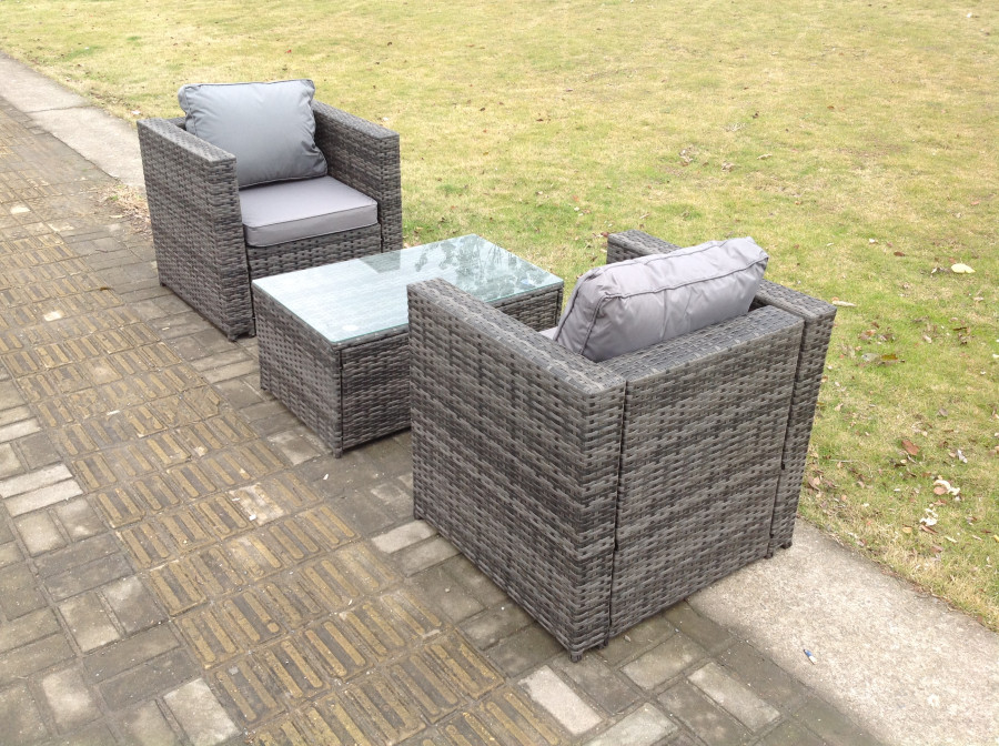 Click to view product details and reviews for Fimous Rattan Garden Furniture Chairs Oblong Coffee Table Set. Click to view product details and reviews for Fimous Rattan Garden Furniture Chairs Oblong Coffee Table Set.